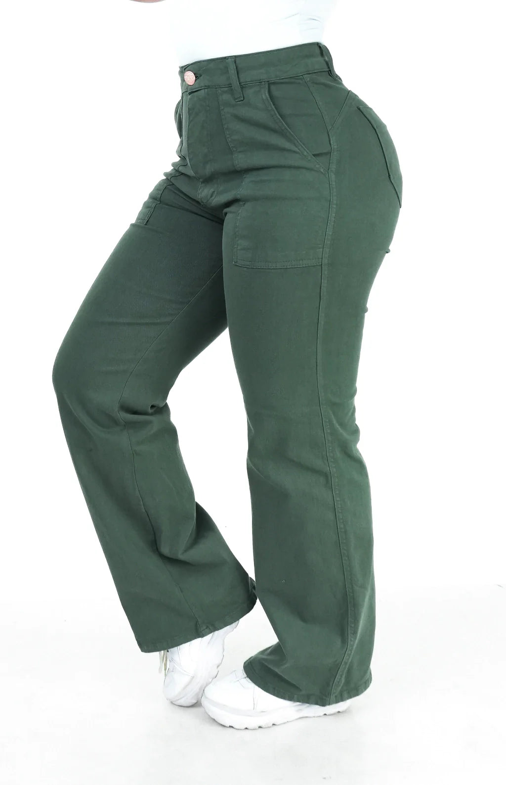CALÇA FEMININA - WIDE LEG VERDE