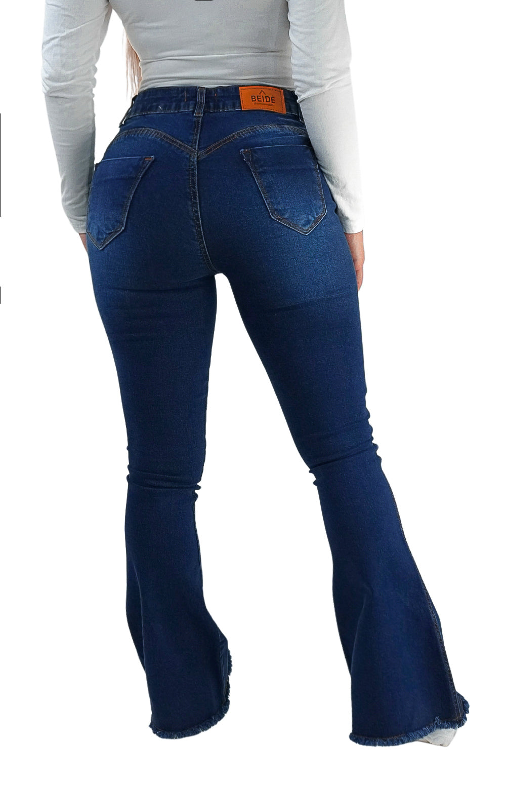 CALÇA JEANS PARA BAIXINHAS FLARE - BARRA DESFIADA