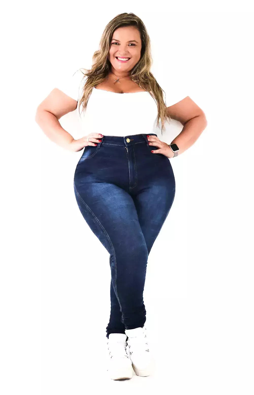 Calça Jeans Plus Size - Básica UP Aquarium