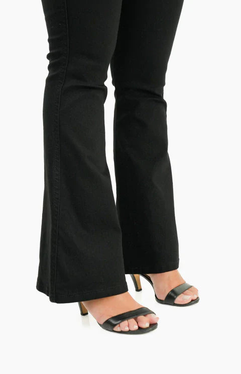 CALÇA JEANS PARA BAIXINHAS - FLARE PRETA INTENSE