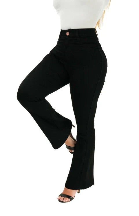 CALÇA JEANS PARA BAIXINHAS - FLARE PRETA INTENSE