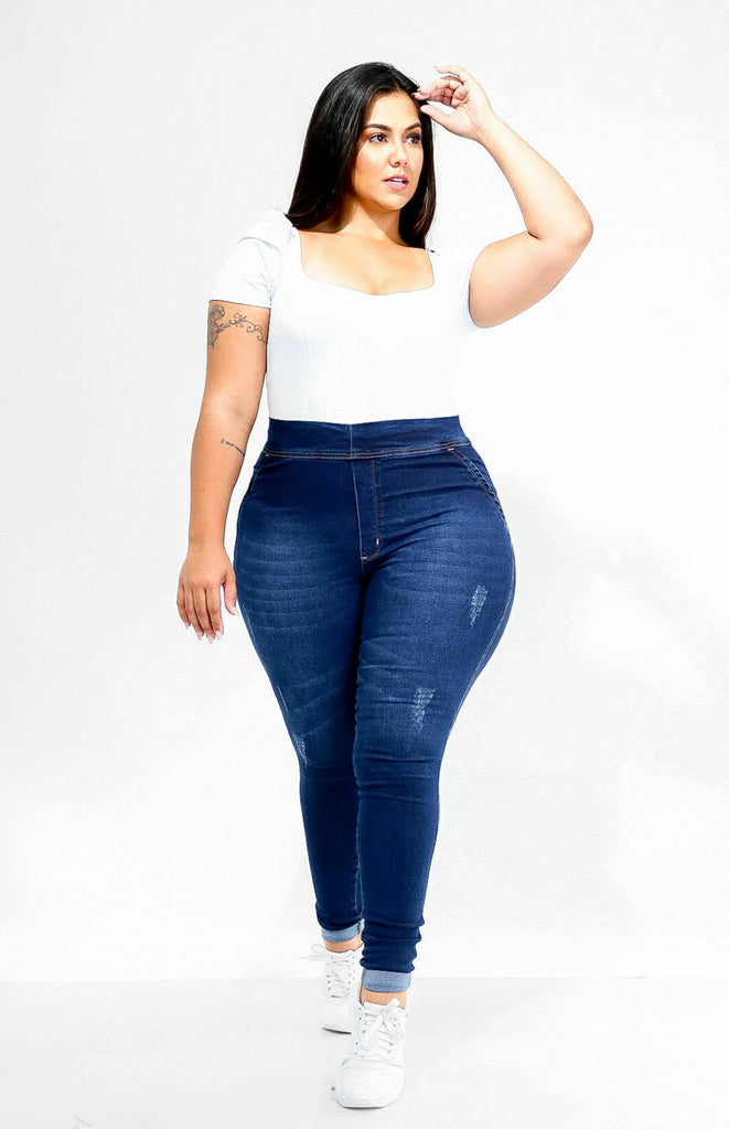 CALÇA JEANS PLUS SIZE - EXTREME POWER COMFY CLÁSSICA
