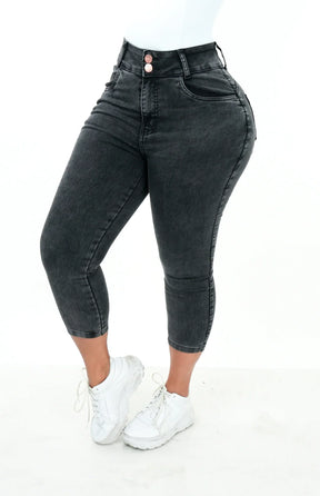 CALÇA JEANS FEMININA - CAPRI VINTAGE