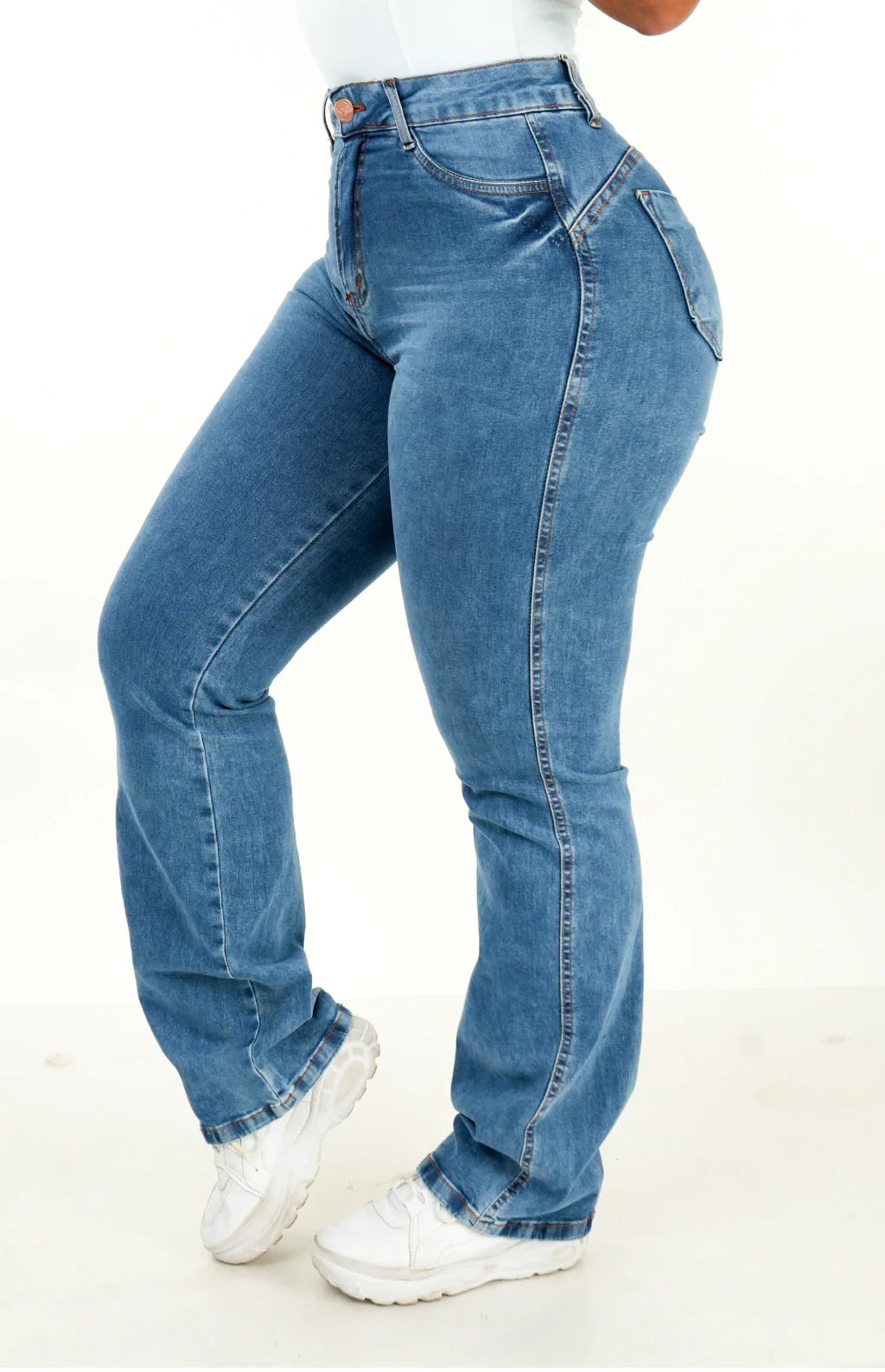 CALÇA JEANS FEMININA - WIDE LEG LAZULLI
