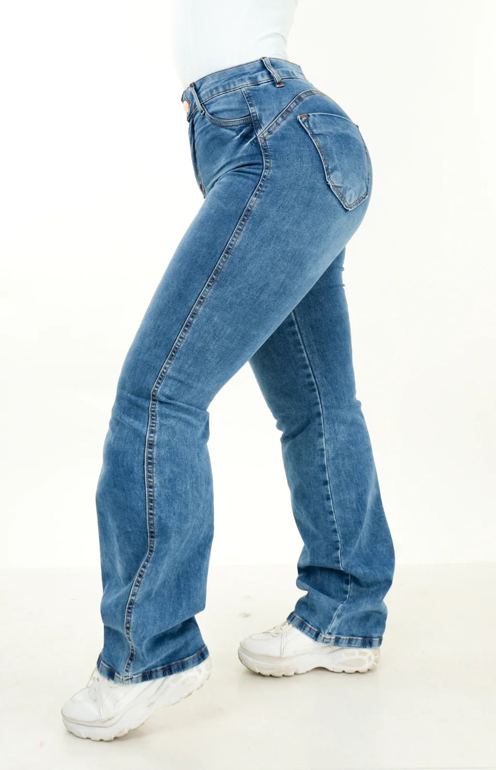 CALÇA JEANS FEMININA - WIDE LEG LAZULLI