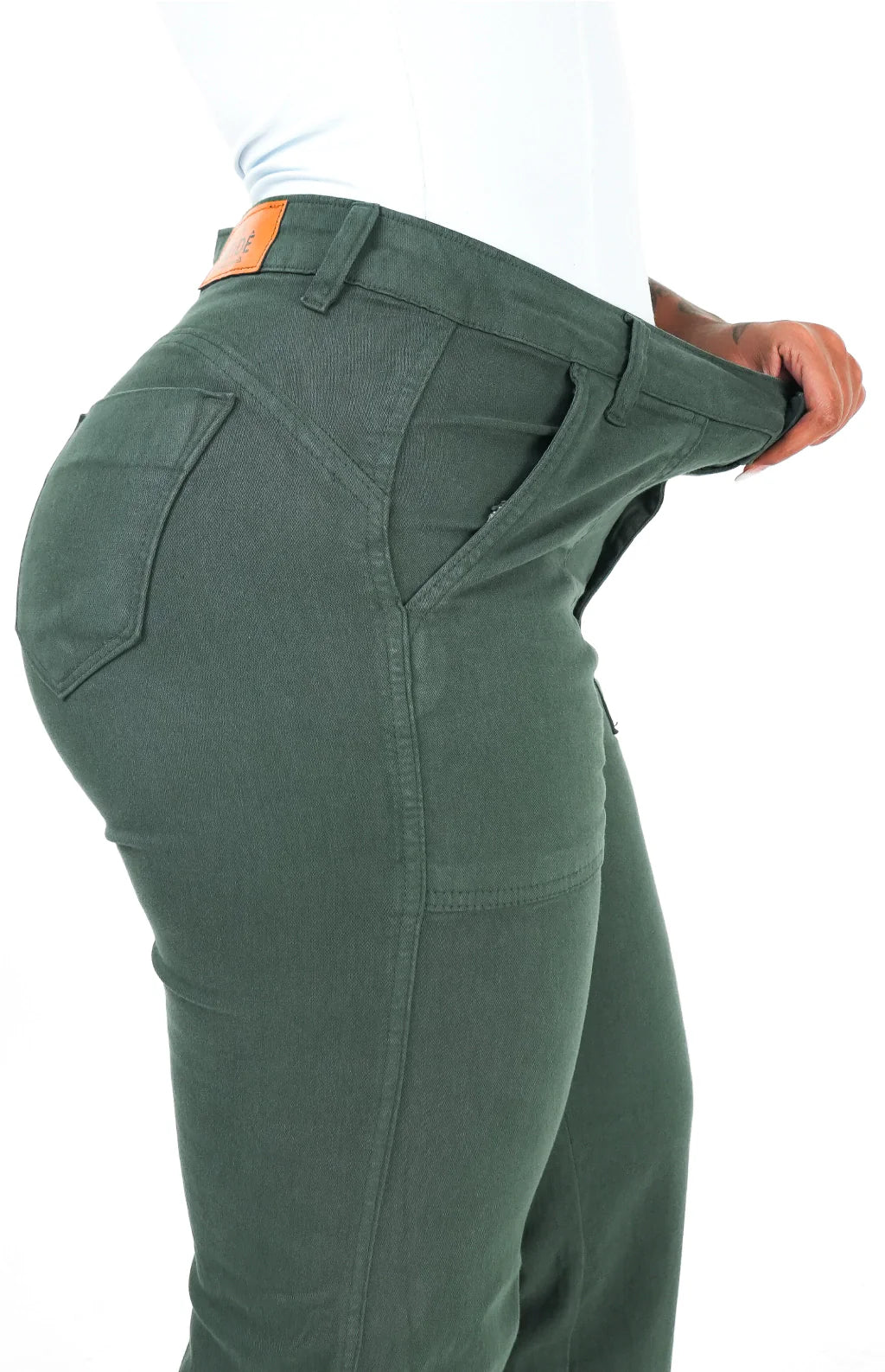CALÇA FEMININA - WIDE LEG VERDE