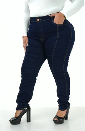 CALÇA JEANS FEMININA - RETA ELEGANCE CLÁSSICA