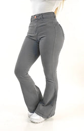 CALÇA JEANS PARA BAIXINHAS FLARE - CINZA