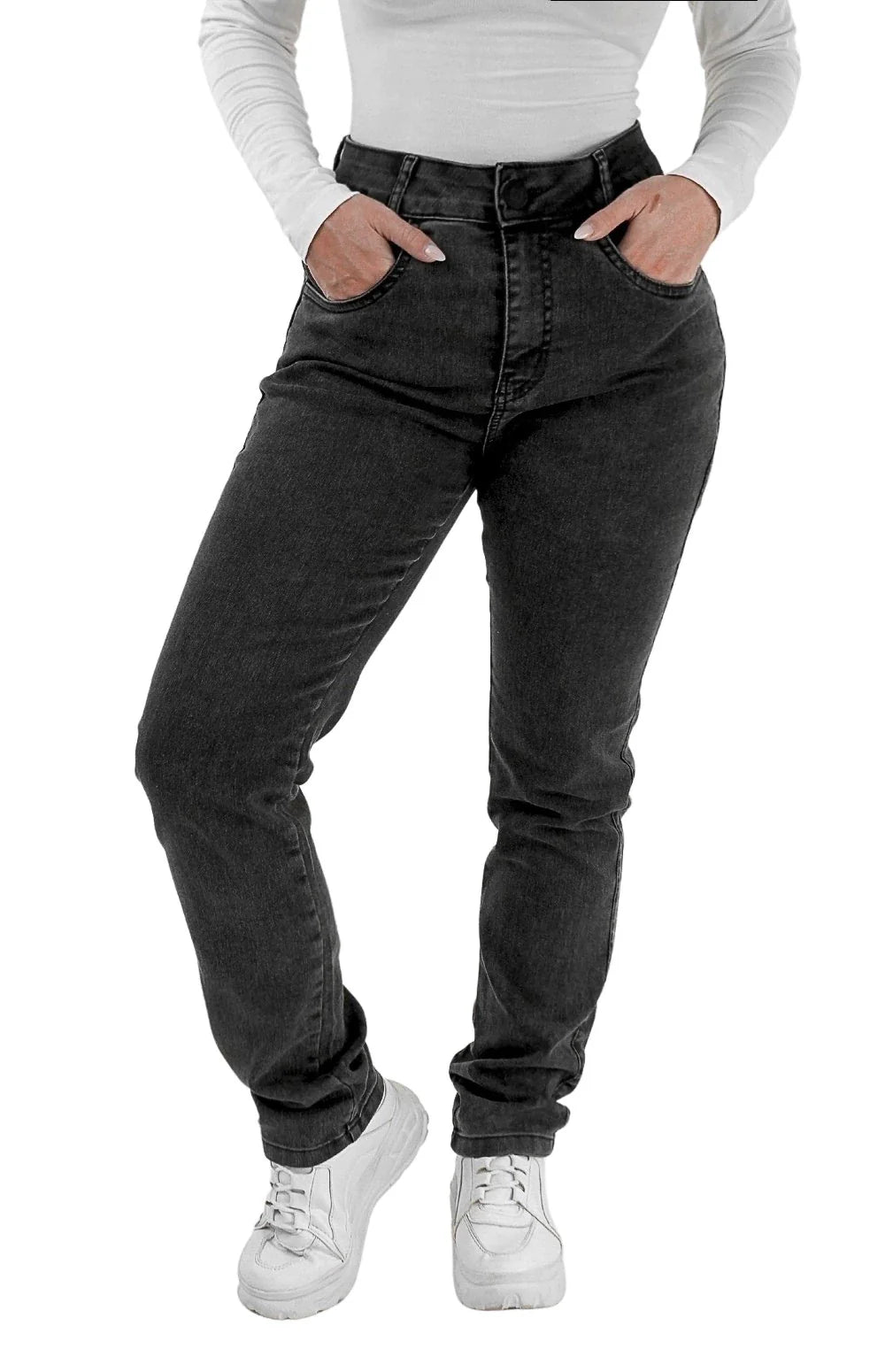 CALÇA JEANS FEMININA - MOM JEANS VINTAGE