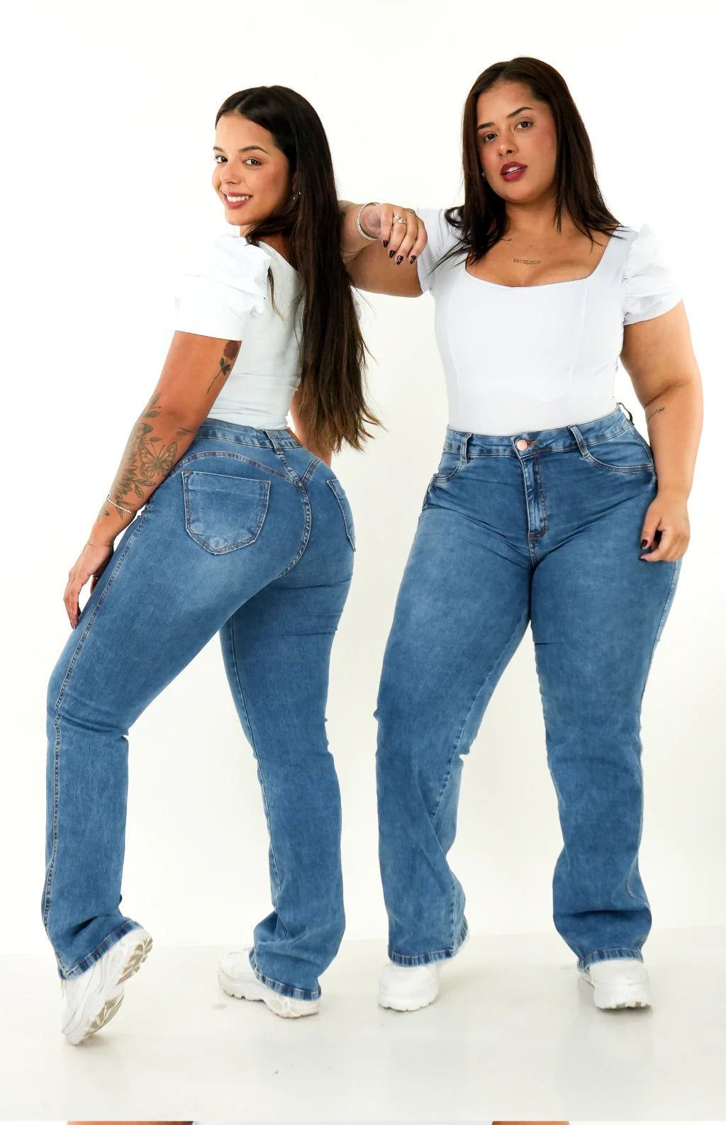 CALÇA JEANS FEMININA - WIDE LEG LAZULLI