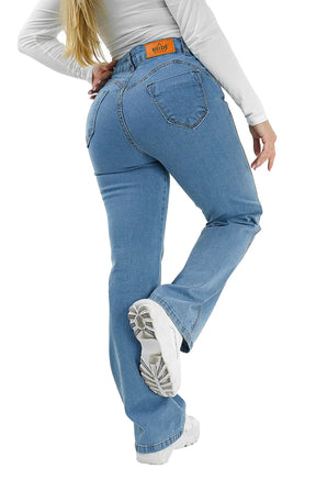CALÇA JEANS PARA BAIXINHAS - WIDE LEG PISCINE