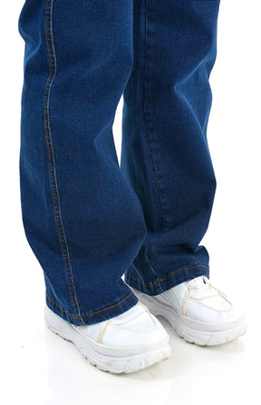 CALÇA JEANS PARA BAIXINHAS - WIDE LEG BLUE