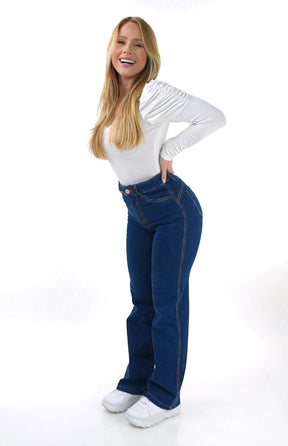 CALÇA JEANS PARA BAIXINHAS - WIDE LEG BLUE