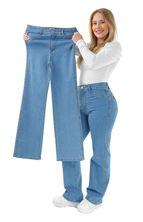 CALÇA JEANS PARA BAIXINHAS - WIDE LEG PISCINE
