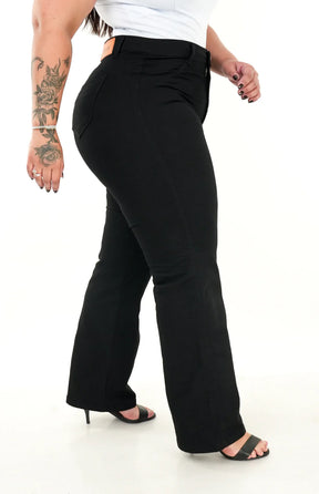CALÇA JEANS FEMININA - RETA PRETA INTENSE