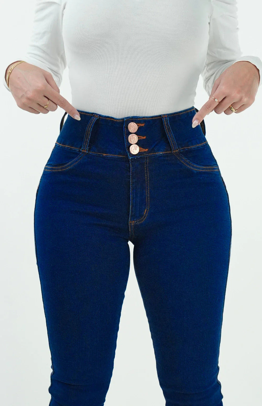 CALÇA JEANS FEMININA - FLARE TRIMODELADORA BLUE