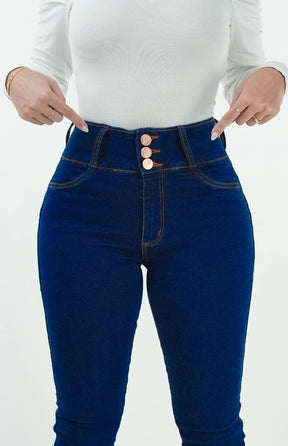 CALÇA JEANS FEMININA - FLARE TRIMODELADORA BLUE