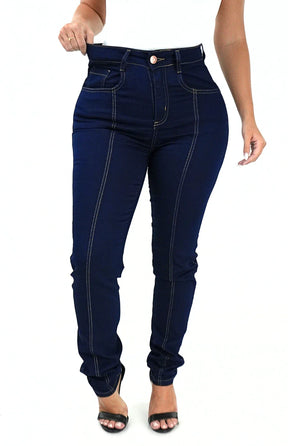 CALÇA JEANS FEMININA - RETA ELEGANCE CLÁSSICA