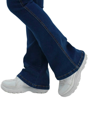 CALÇA JEANS PARA BAIXINHAS - FLARE TRIMODELADORA BLUE