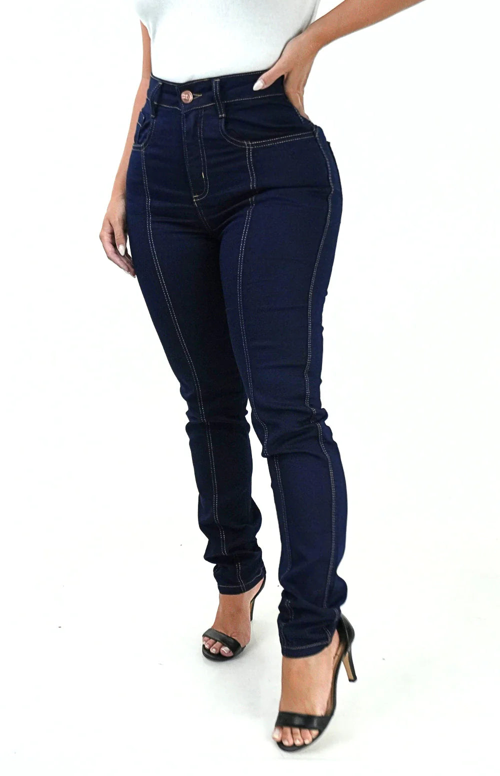 CALÇA JEANS FEMININA - RETA ELEGANCE CLÁSSICA