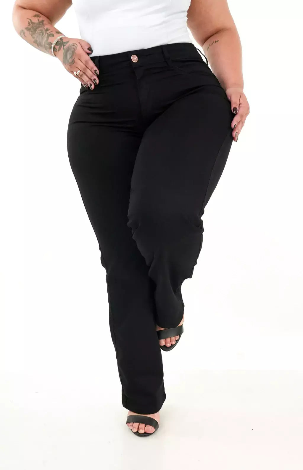 CALÇA JEANS PARA BAIXINHAS - RETA PRETA INTENSE