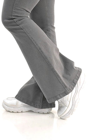 CALÇA JEANS PARA BAIXINHAS FLARE - CINZA