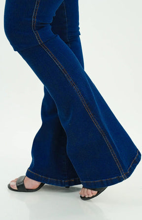 CALÇA JEANS FEMININA - FLARE TRIMODELADORA BLUE