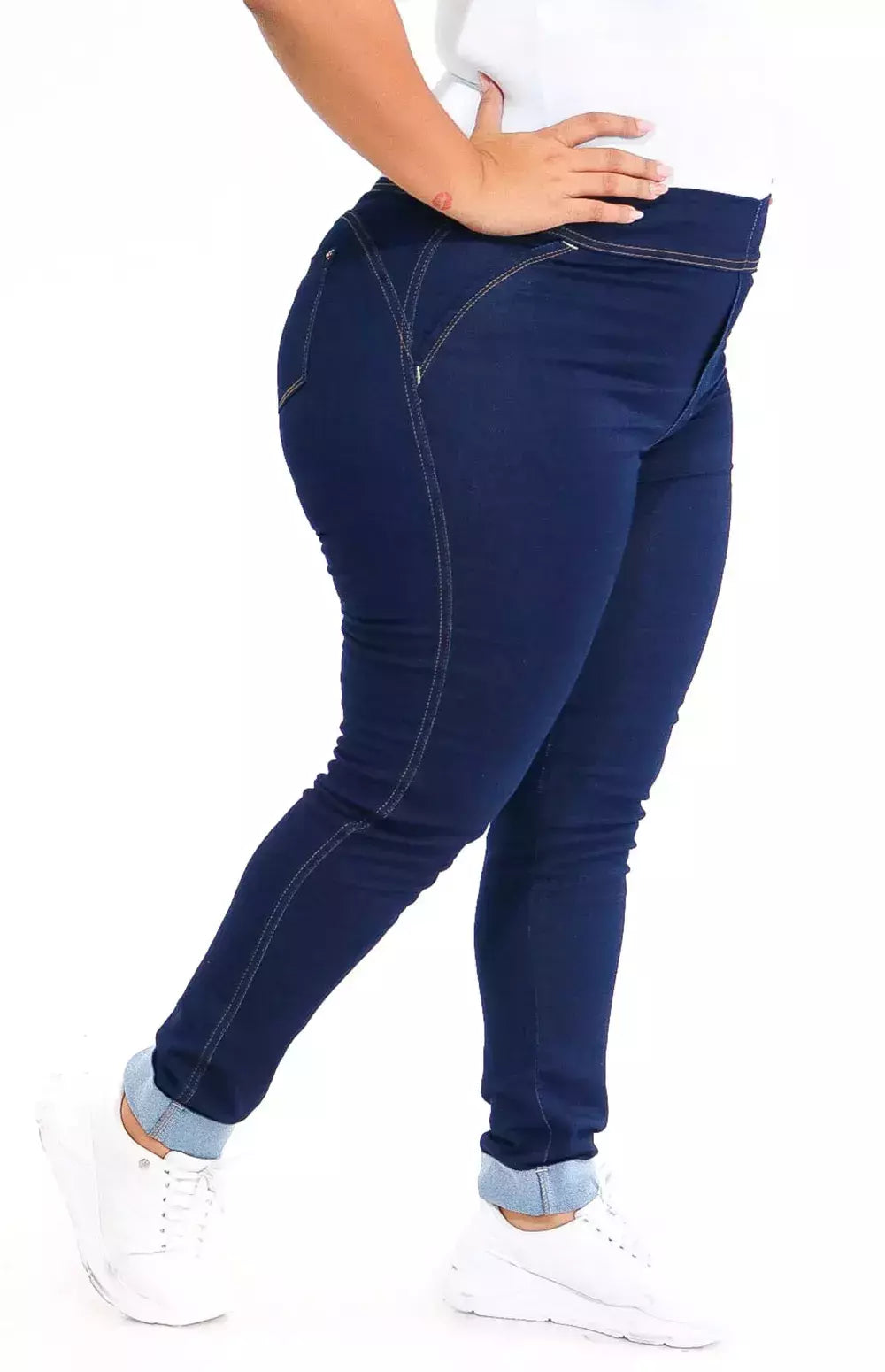 CALÇA JEANS PLUS SIZE - EXTREME POWER COMFY BLUE