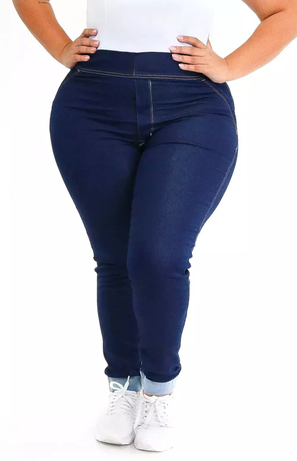 CALÇA JEANS PLUS SIZE - EXTREME POWER COMFY BLUE
