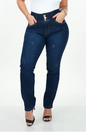 CALÇA JEANS FEMININA - RETA CHAPA BARRIGA