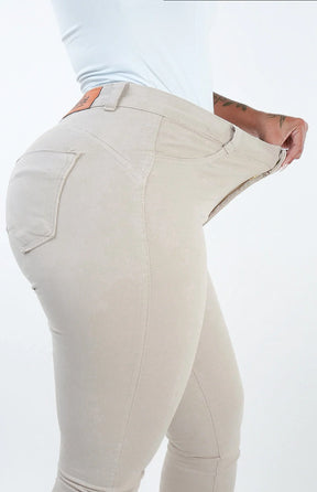 CALÇA FEMININA - FLARE NUDE CHIC