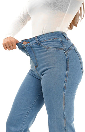CALÇA JEANS PARA BAIXINHAS - WIDE LEG PISCINE