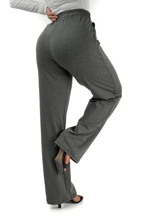 CALÇA PANTALONA CINZA MESCLA - CAIMENTO SOLTINHO