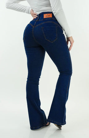 CALÇA JEANS FEMININA - FLARE TRIMODELADORA BLUE