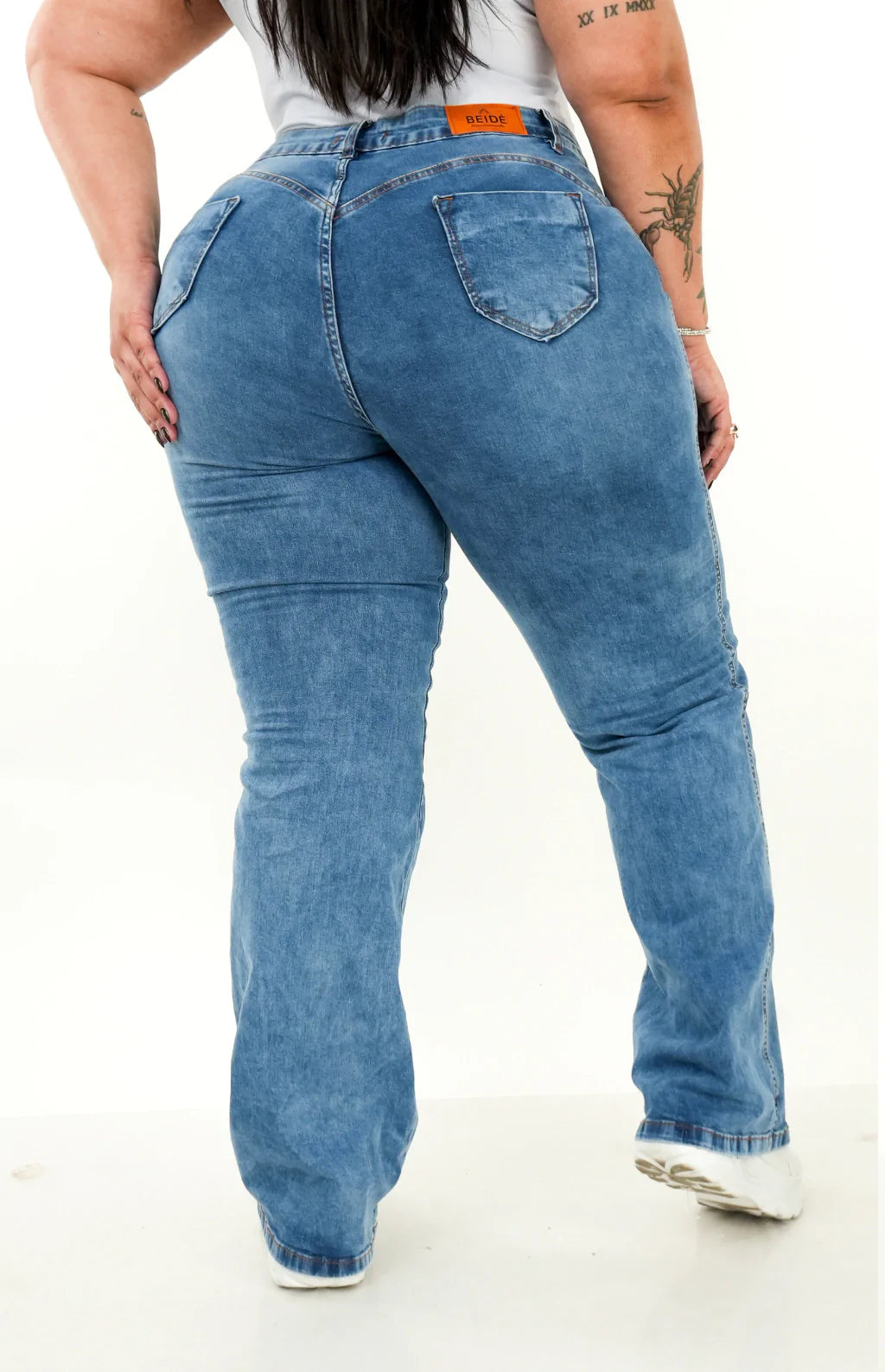 CALÇA JEANS FEMININA - WIDE LEG LAZULLI