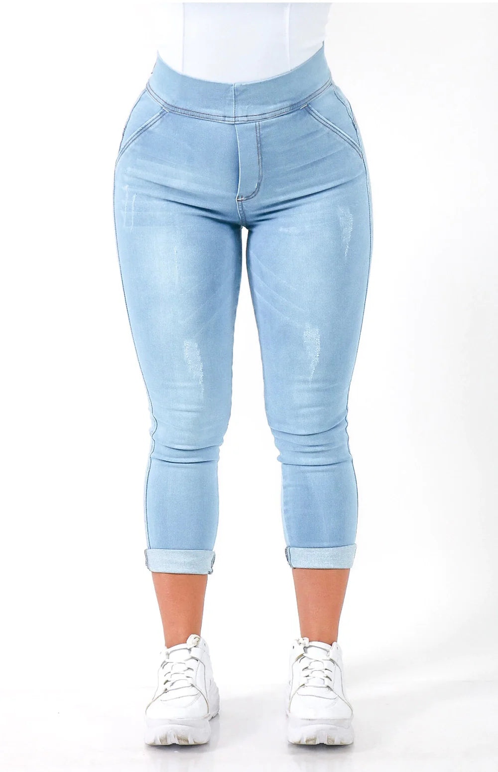 Calça Jeans Feminina - Extreme Power Comfy Capri Clara