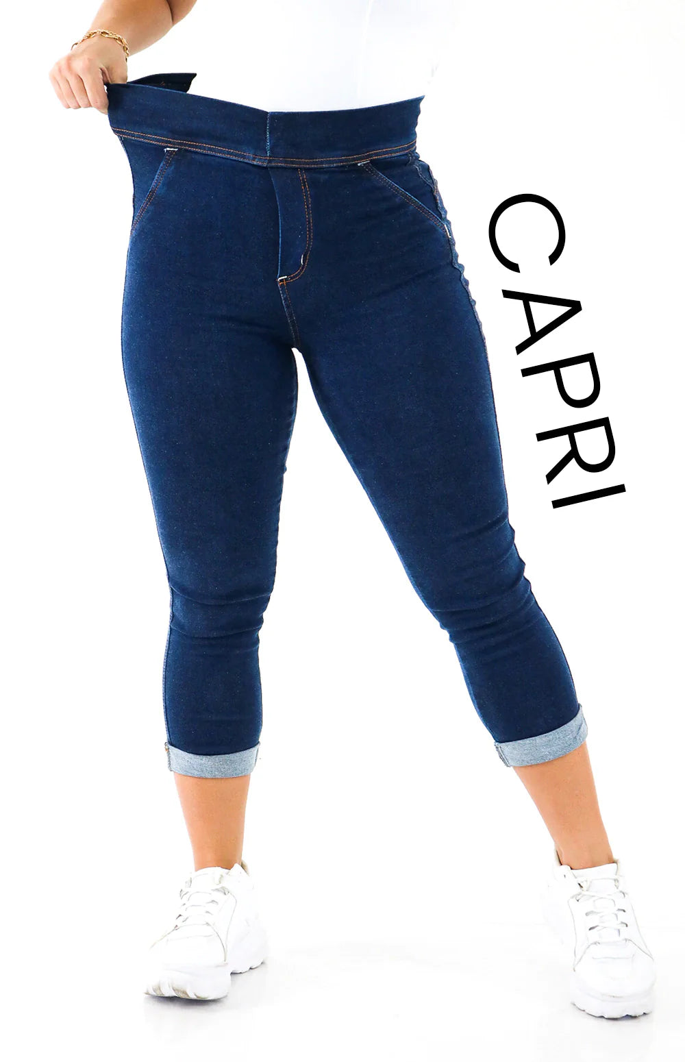 Calça Jeans Feminina - Extreme Power Comfy Capri Blue