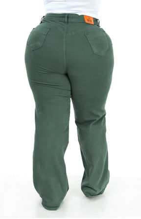CALÇA FEMININA - WIDE LEG VERDE