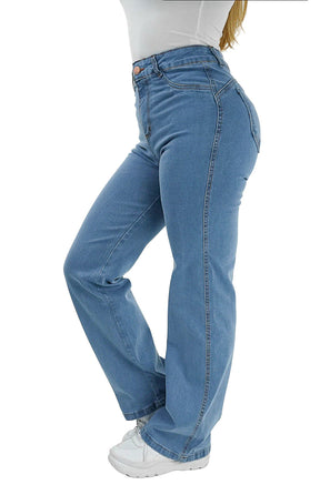 CALÇA JEANS PARA BAIXINHAS - WIDE LEG PISCINE