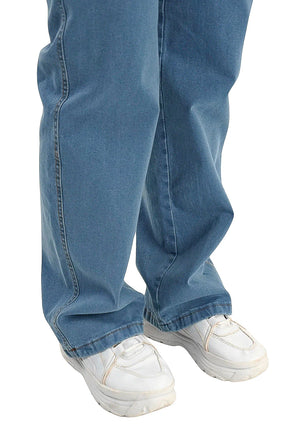 CALÇA JEANS PARA BAIXINHAS - WIDE LEG PISCINE
