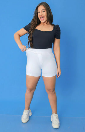 Shorts Jeans Extreme Power Comfy Branco