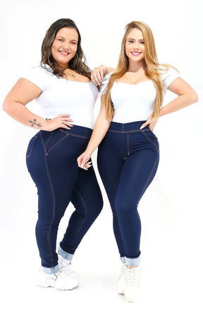 CALÇA JEANS FEMININA - EXTREME POWER COMFY BLUE