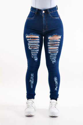 Calça Jeans Feminina - Destroyed Lazulli