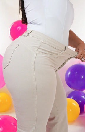 CALÇA FEMININA - WIDE LEG NUDE CHIC