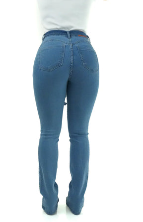 CALÇA JEANS FEMININA - FLARE CRISTAL