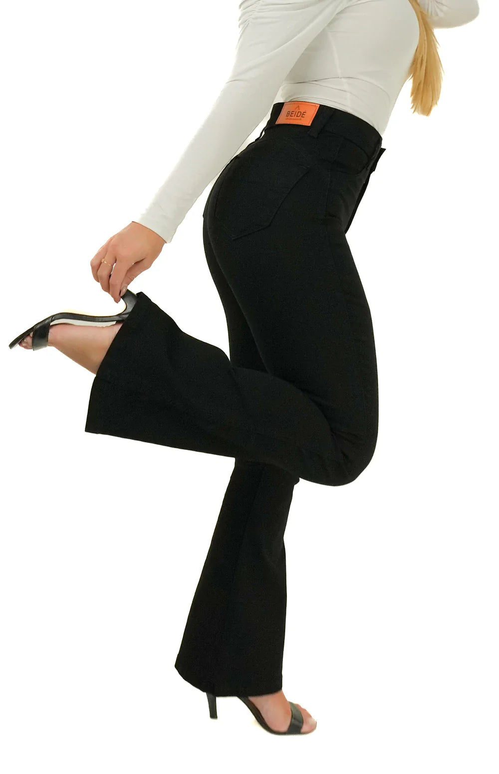 CALÇA JEANS PARA BAIXINHAS - FLARE PRETA INTENSE