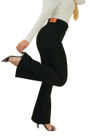 CALÇA JEANS PARA BAIXINHAS - FLARE PRETA INTENSE