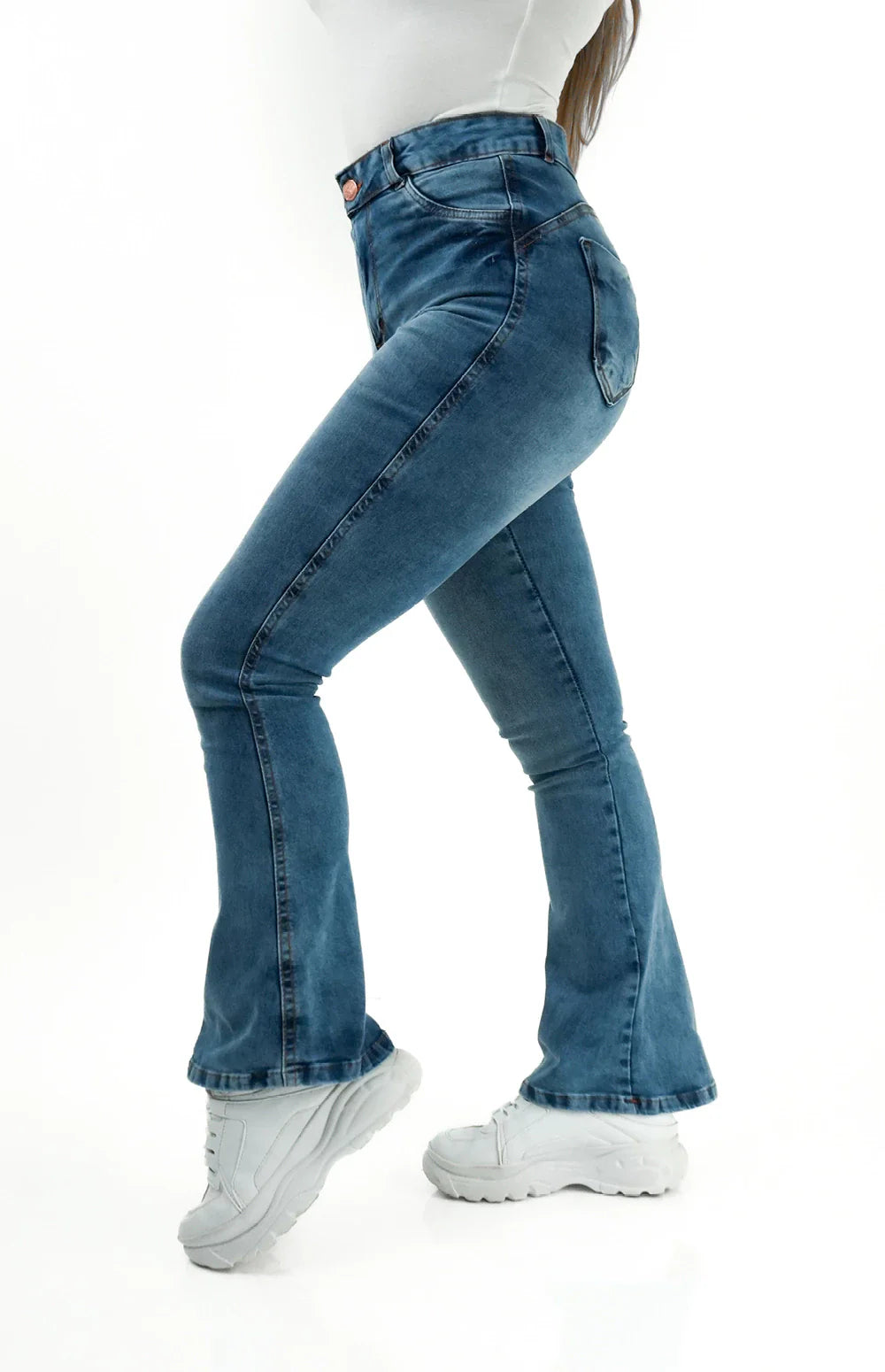 CALÇA JEANS FEMININA - FLARE PARA BAIXINHAS AZURE