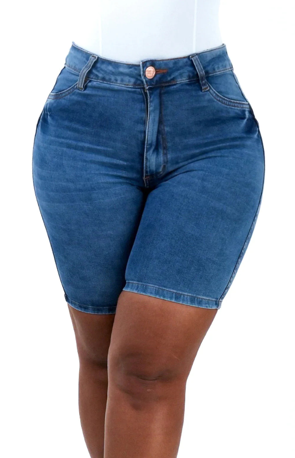SHORTS JEANS MEIA COXA - LAZULLI