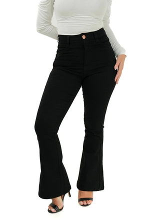 CALÇA JEANS PARA BAIXINHAS - FLARE PRETA INTENSE